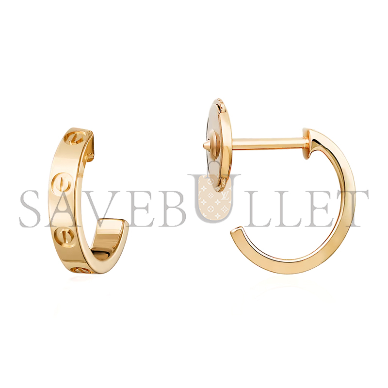 CARTIER LOVE HOOP EARRINGS, SMALL MODEL B8028800